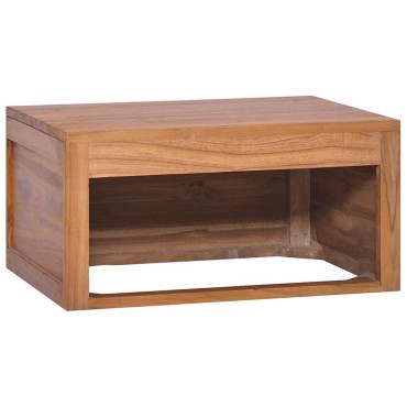 vidaXL Έπιπλο Μπάνιου/Νιπτήρα Επιτοίχιο 60x45x30cm Μασίφ Ξύλο Teak 1 τεμ.