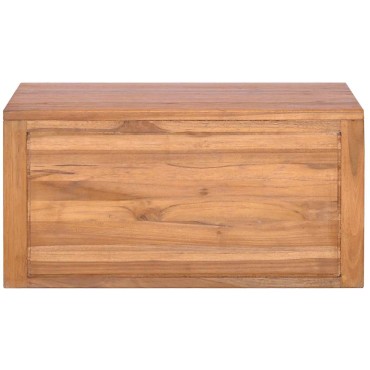 vidaXL Έπιπλο Μπάνιου/Νιπτήρα Επιτοίχιο 60x45x30cm Μασίφ Ξύλο Teak 1 τεμ.