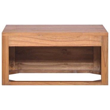 vidaXL Έπιπλο Μπάνιου/Νιπτήρα Επιτοίχιο 60x45x30cm Μασίφ Ξύλο Teak 1 τεμ.