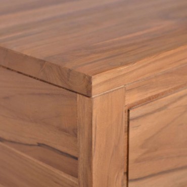 vidaXL Έπιπλο Μπάνιου/Νιπτήρα Επιτοίχιο 60x45x30cm Μασίφ Ξύλο Teak 1 τεμ.