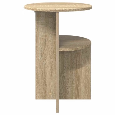 vidaXL Τραπεζάκι Πλευράς με αποθήκευση Sonoma Δρυς 39,5x55cm 1 τεμ.