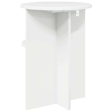 vidaXL Τραπεζάκι Πλευράς Γυαλιστερό Λευκό 39,5x55cm 1 τεμ.