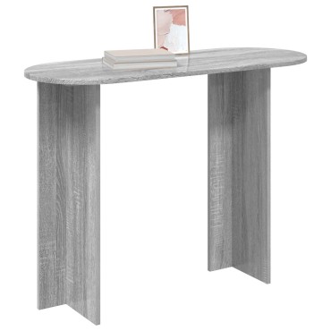 vidaXL Τραπέζι κονσόλας με αποθήκευση Γκρι Sonoma 100x39,5x75 εκ