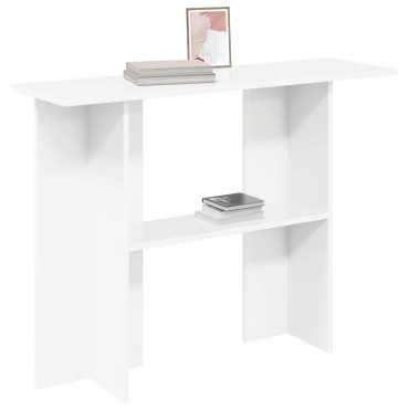 vidaXL Τραπέζι κονσόλας Λευκό 100x30x75cm Επεξεργασμένο Ξύλο