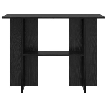 vidaXL Τραπέζι κονσόλας Μαύρη Δρυς 100x30x75cm Επεξεργασμένο Ξύλο
