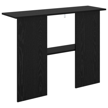 vidaXL Τραπέζι κονσόλας Μαύρη Δρυς 100x30x75cm Επεξεργασμένο Ξύλο