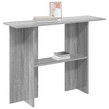 vidaXL Τραπέζι κονσόλας Γκρι Sonoma 100x30x75 εκ