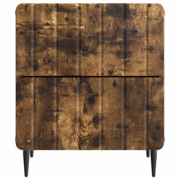 vidaXL Κομοδίνο Καπνισμένο Ξύλο Δρυός 43x34,5x49,5 εκ 1 τεμ.