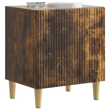 vidaXL Κομοδίνο Καπνισμένο Ξύλο Δρυός 43x34,5x50 εκ 1 τεμ.