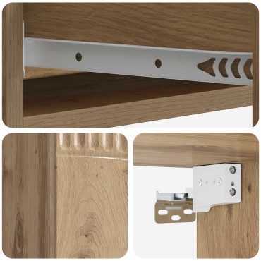 vidaXL Τραπεζάκι Τοίχου 87,5x34,5x17cm Επεξεργασμένο Ξύλο
