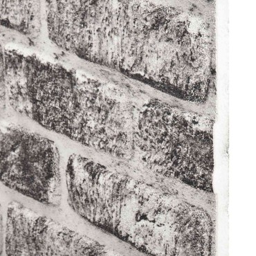 vidaXL Πάνελ τοίχου 10 τμχ. 100 x 50 cm Σκούρο Γκρι και Λευκό
