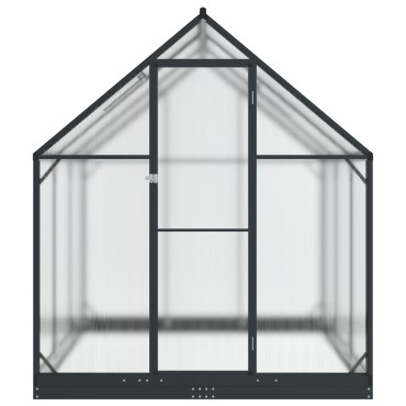 vidaXL Θερμοκήπιο Κήπου με πόρτα Ανθρακί 183,5 x 183,5 x 207 εκ