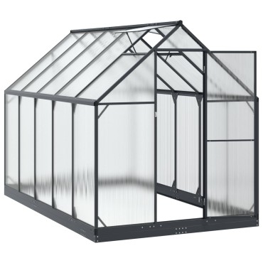 vidaXL Θερμοκήπιο Κήπου με πόρτα Ανθρακί 183,5 x 303,5 x 207 εκ