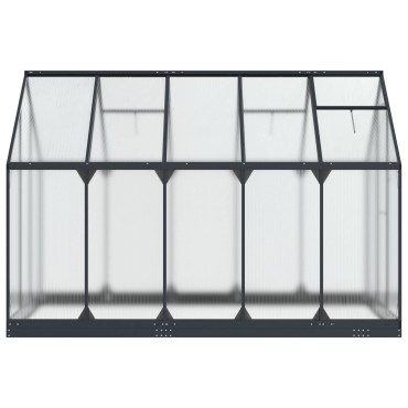 vidaXL Θερμοκήπιο Κήπου με πόρτα Ανθρακί 183,5 x 303,5 x 207 εκ