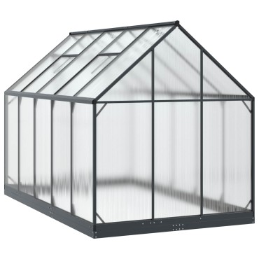 vidaXL Θερμοκήπιο Κήπου με πόρτα Ανθρακί 183,5 x 303,5 x 207 εκ