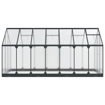 vidaXL Θερμοκήπιο Κήπου με πόρτα Ανθρακί 183,5 x 423,5 x 207 εκ