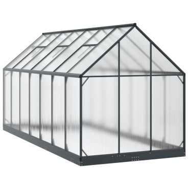 vidaXL Θερμοκήπιο Κήπου με πόρτα Ανθρακί 183,5 x 423,5 x 207 εκ
