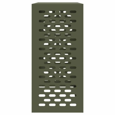 vidaXL Κάλυμμα κλιματιστικού Λαδί 110 x 50 x 105 εκ
