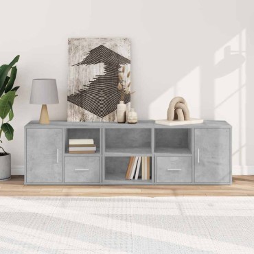 vidaXL Ντουλάπι Γωνιακό Γκρι Σκυροδέματος 160x40x45cm Επεξ. Ξύλο 1 τεμ.