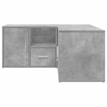 vidaXL Ντουλάπι Γωνιακό Γκρι Σκυροδέματος 160x40x45cm Επεξ. Ξύλο 1 τεμ.