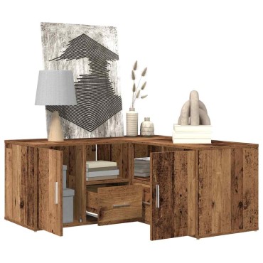 vidaXL Ντουλάπι Γωνιακό Όψη Παλαιού Ξύλου 160x40x45cm από Επεξ. Ξύλο 1 τεμ.