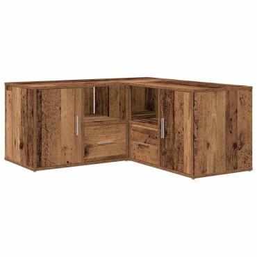 vidaXL Ντουλάπι Γωνιακό Όψη Παλαιού Ξύλου 160x40x45cm από Επεξ. Ξύλο 1 τεμ.
