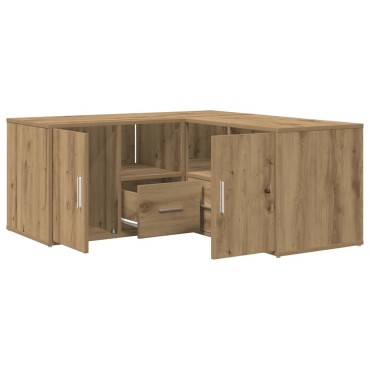 vidaXL Ντουλάπι Γωνιακό Αρτισιανή Δρυς 160x40x45cm από Επεξ. Ξύλο 1 τεμ.
