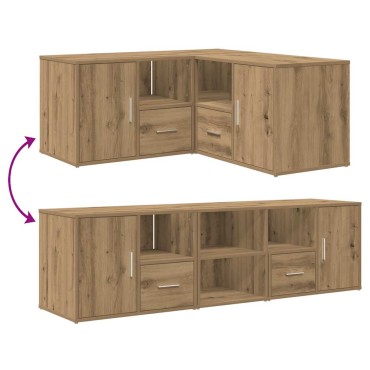 vidaXL Ντουλάπι Γωνιακό Αρτισιανή Δρυς 160x40x45cm από Επεξ. Ξύλο 1 τεμ.