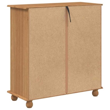 vidaXL Συρταριέρα ASKIM Καφέ 91x40x95,5cm Στερεά ξυλεία πεύκου 1 τεμ.