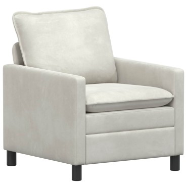 vidaXL Σετ Καναπέ 2 τεμ. Κρεμ Βελούδο 156x81x87,5cm  Διθέσιος
