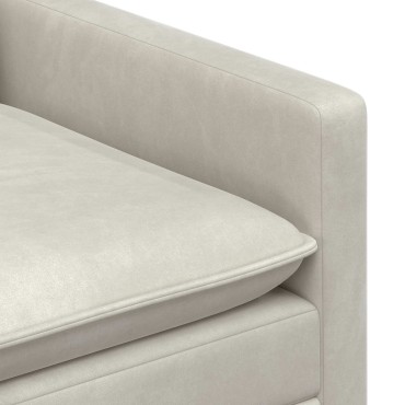 vidaXL Σετ Καναπέ 2 τεμ. Κρεμ Βελούδο 196x81x87,5cm  Διθέσιος