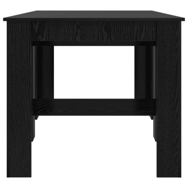vidaXL Τραπέζι φαγητού 180x85x75cm Επεξεργασμένο Ξύλο Μαύρη Δρυς 1 τεμ.