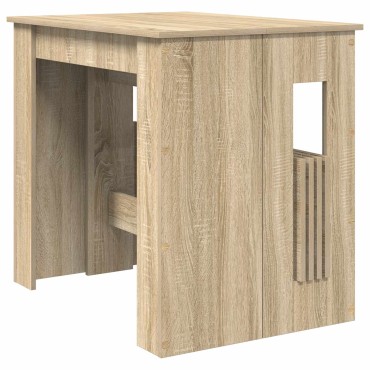 vidaXL Τραπέζι φαγητού 180x85x75cm Επεξεργασμένο Ξύλο Sonoma Δρυς 1 τεμ.