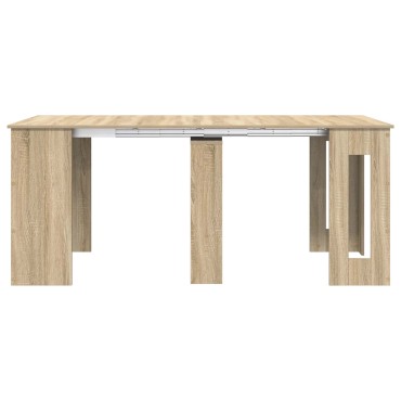 vidaXL Τραπέζι φαγητού 180x85x75cm Επεξεργασμένο Ξύλο Sonoma Δρυς 1 τεμ.