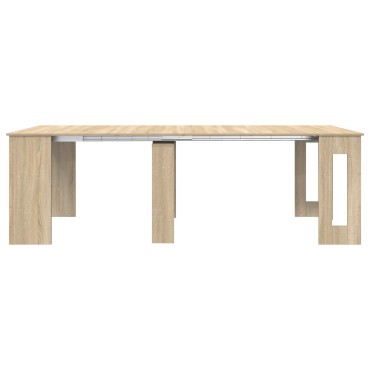 vidaXL Τραπέζι φαγητού 240x85x75cm Επεξεργασμένο Ξύλο Sonoma Δρυς 1 τεμ.