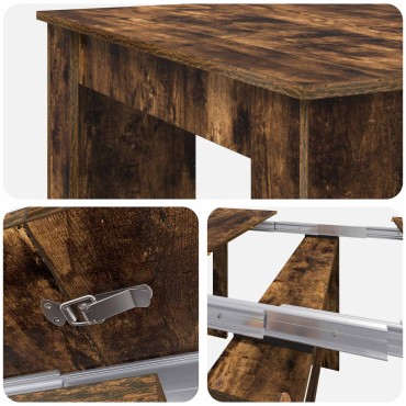 vidaXL Τραπέζι φαγητού 240x85x75cm Επεξεργασμένο Ξύλο 1 τεμ.