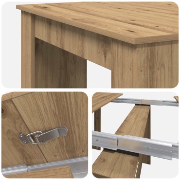 vidaXL Τραπέζι φαγητού 240x85x75cm Επεξεργασμένο Ξύλο Ορθογώνιος 1 τεμ.