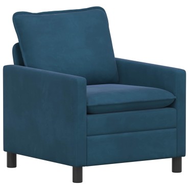 vidaXL Καναπές Μπλε 76x81x87,5cm Βελούδο