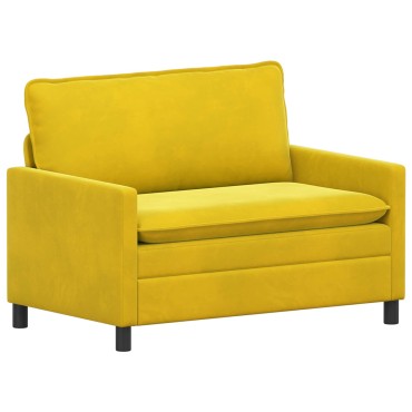vidaXL Καναπές Κίτρινο 126x81x87,5cm Βελούδο