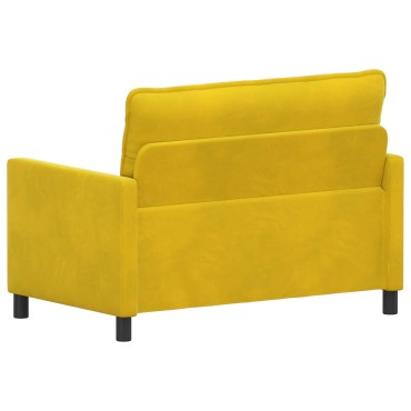 vidaXL Καναπές Κίτρινο 126x81x87,5cm Βελούδο