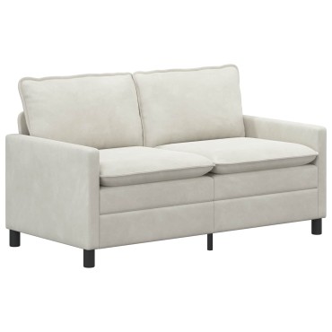 vidaXL Καναπές Κρεμ 156x81x87,5cm Βελούδο