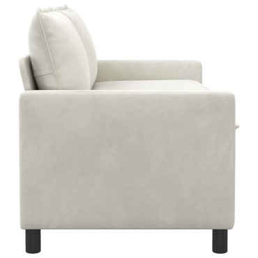 vidaXL Καναπές Κρεμ 156x81x87,5cm Βελούδο