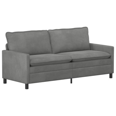 vidaXL Καναπές Σκούρο Γκρι 196x81x87,5cm Βελούδο