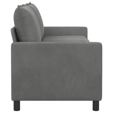 vidaXL Καναπές Σκούρο Γκρι 196x81x87,5cm Βελούδο