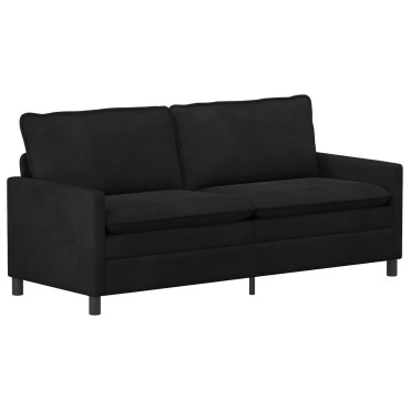 vidaXL Καναπές Μαύρο 196x81x87,5cm Βελούδο