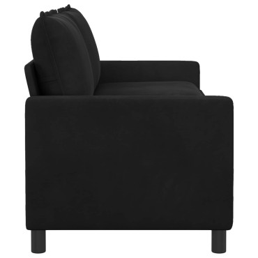 vidaXL Καναπές Μαύρο 196x81x87,5cm Βελούδο