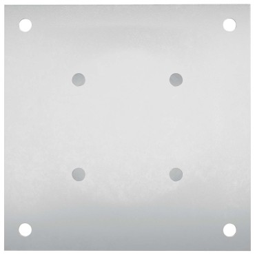 vidaXL Κυκλικό Υποβρύχιο Στήριγμα 4 τμχ. Ασημί 18 x 18 x 15 εκ Μέταλλο