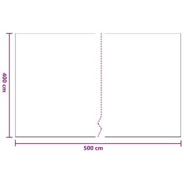 vidaXL Φύλλο σκόνης 6 τμχ. Διαφανές 400 x 500 cm HDPE