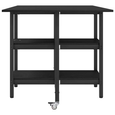 vidaXL Τραπέζι φαγητού 122x80x76,5cm Επεξεργασμένο Ξύλο 1 τεμ.