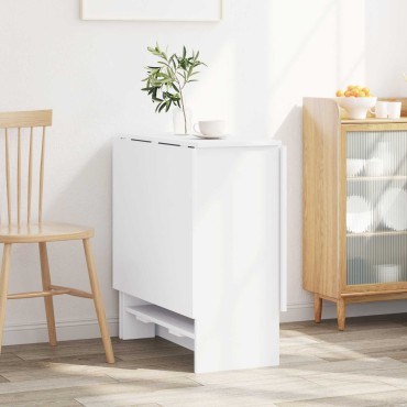 vidaXL Τραπέζι φαγητού 138x70x73,5cm Επεξεργασμένο Ξύλο Λευκό 1 τεμ.